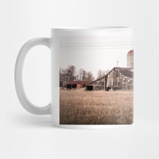 Rural Barn With Silos Mug